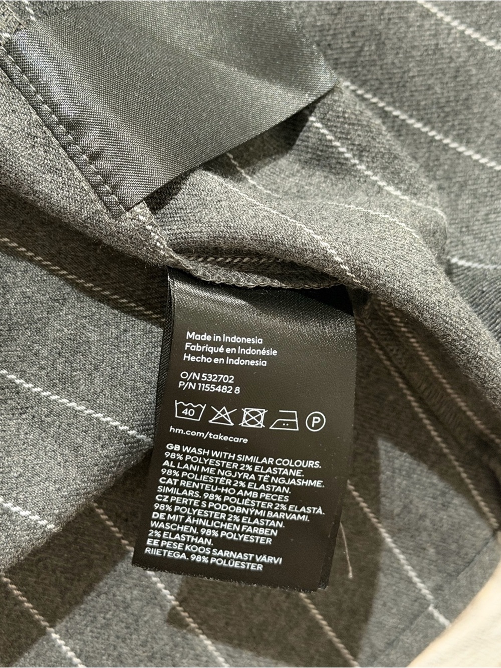 H&M Oversized Flannel Shirt Size S - Picture 8 of 15
